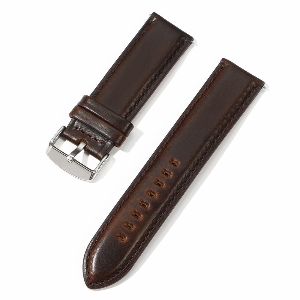 

18mm 20mm 22mm 24mm 26mm Genuine Cowhide Watchbands Calfskin Replace Wristwatch Strap Watch Accessories Men Women Soft Watchband 22mm