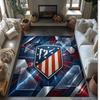 Atletico Madrid Printed Flannel Area Rug Non Slip Soft Polyester Floor Carpet Indoor Decor Mat for Bedroom Living Room Sofa Game Room Home Decoration