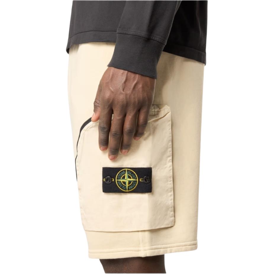 STONE ISLAND SS25 Logo Drawstring Comfortable Trendy Casual Shorts Unisex Shorts K1S1562000-02S0123-V009B