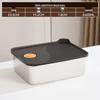 Contenant alimentaire rectangulaire en acier inoxydable 304
