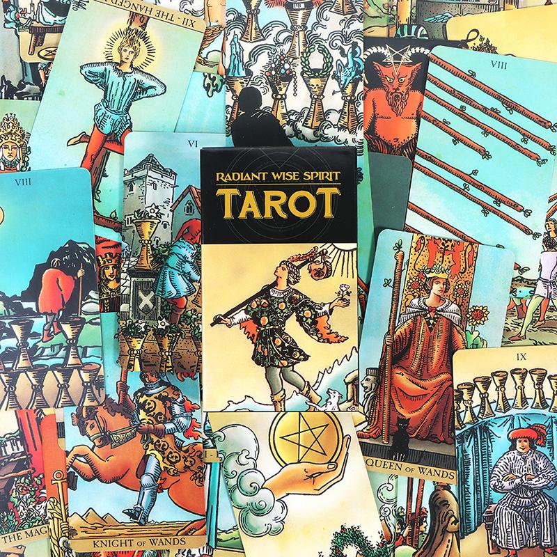 Radiant Wise Spirit Tarot Cards English Board Game Divination Predicts Games