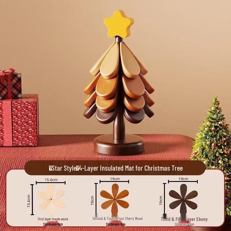 European Style Wooden Star Trivet