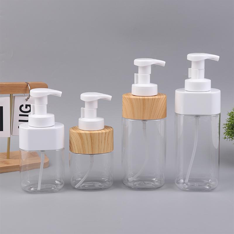 300/500ml Transparent Foaming Soap Dispenser Refillable and Portable for Hand Soap, Shower Gel, and Facial Cleanser