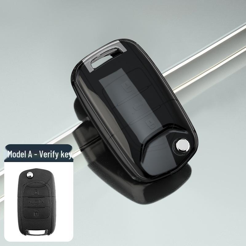 Wuling Bingo Airev Clear Sky Car Key Cover: New Transparent Protective Shell