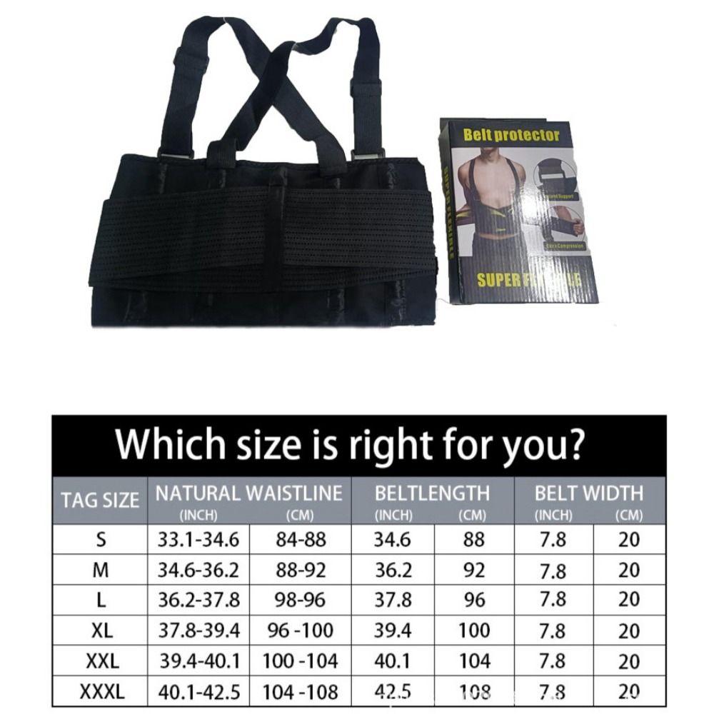Breathable Spine Support Belt Back Brace Lumbar Corset Heavy Duty Back Brace  Daily Wear