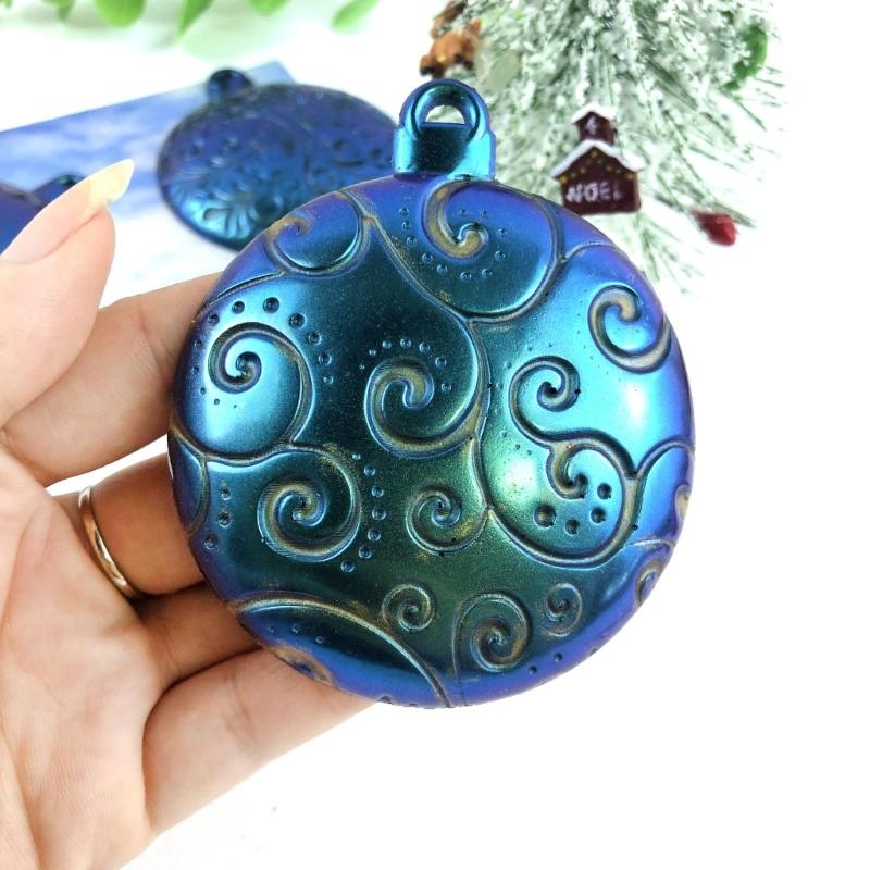 3 Styles DIY Christmas Series Keychain Silicone Epoxy Mold DIY Necklace Pendant Jewelry Crafting Mold for Christmas Gift