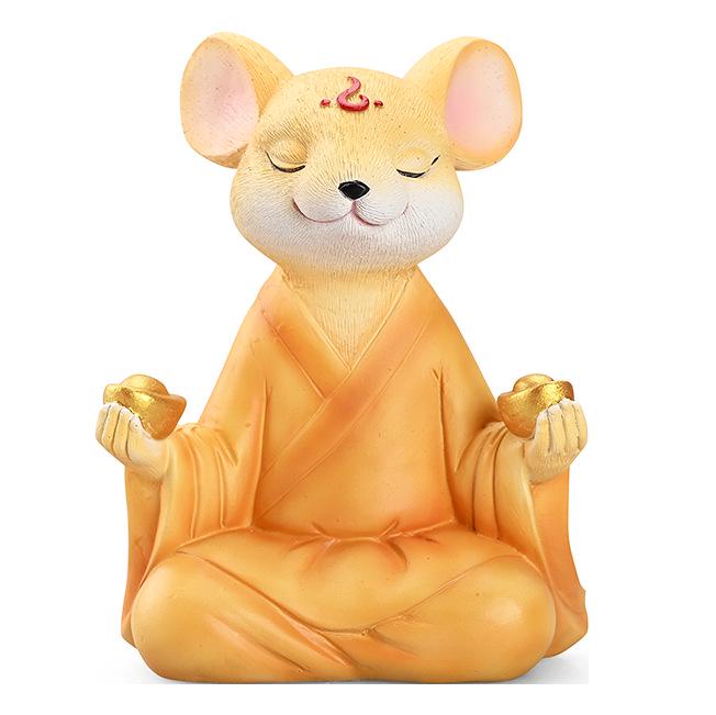 "Zen Vit Räv Suckulent Bonsai: Mediterande Räv Prydnad för Trädgård, Balkong eller Bilinredning"