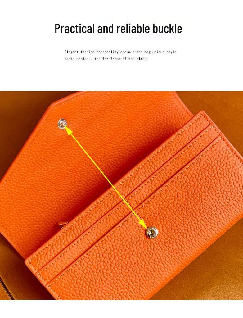 2024 Women's Genuine Leather Multifunction Long Wallet and Coin Purse with Phone Holder