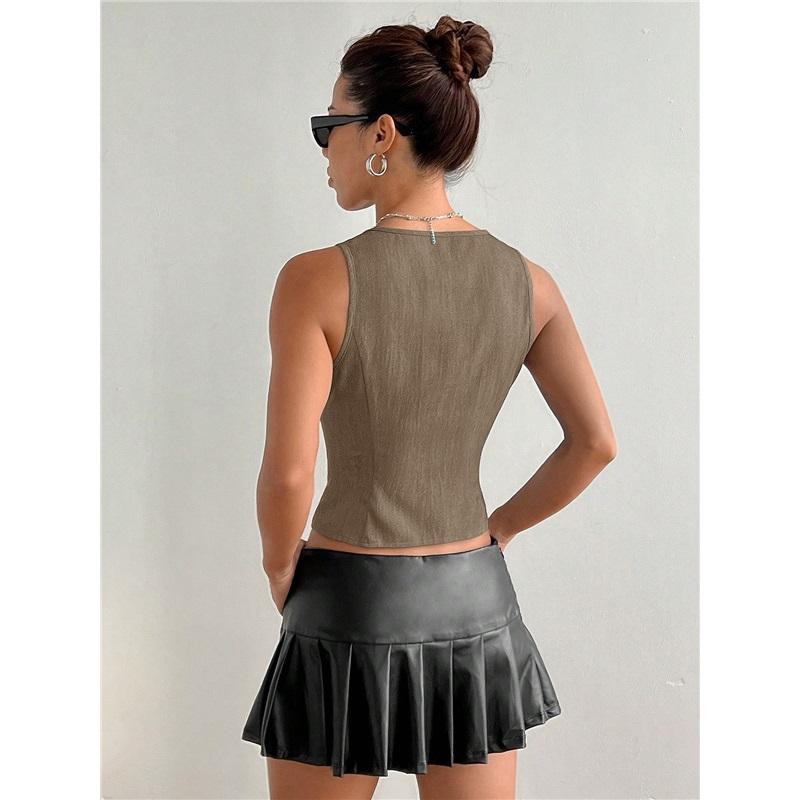 Women's European And American Foreign Trade Summer New Style Tie-Waist Slim