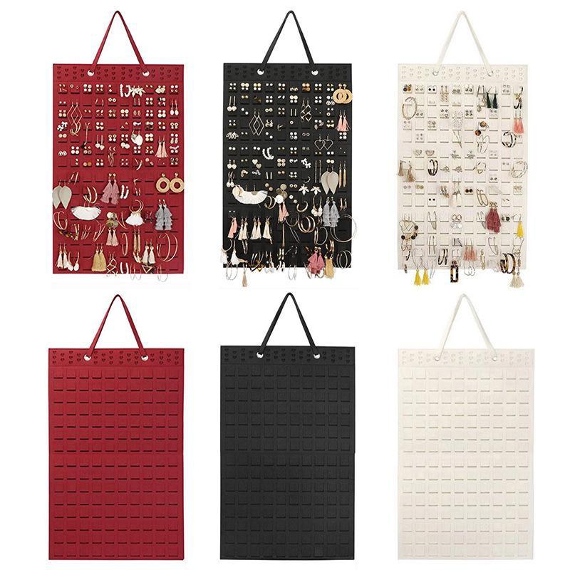 Felt Earring Storage Hanging Bag Wall Hanging Jewelry Hanging Bag Wall Hanging Necklace Ring Storage Bag XYZ