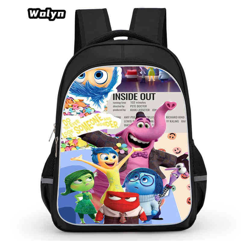 Mind Secret Service 2Ide Out Simple Cute Backpack Student School Bag Backpack