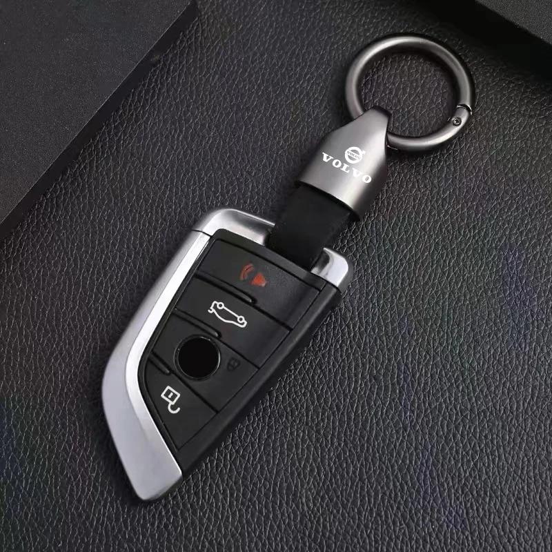 Zpebr9 Laser Car Badge Keychain Car Logo Keyring Accessories For Volvo Xc60 Xc90 V40 V60 S60 V50 V90 S80 C40 XC40 V70 XC70 C30 C70 EX90