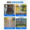 1pair Sturdy Chain Link Gate Hinge Galvanized Steel Fence Hinge Chain Link Gate Latch  Farm Gate