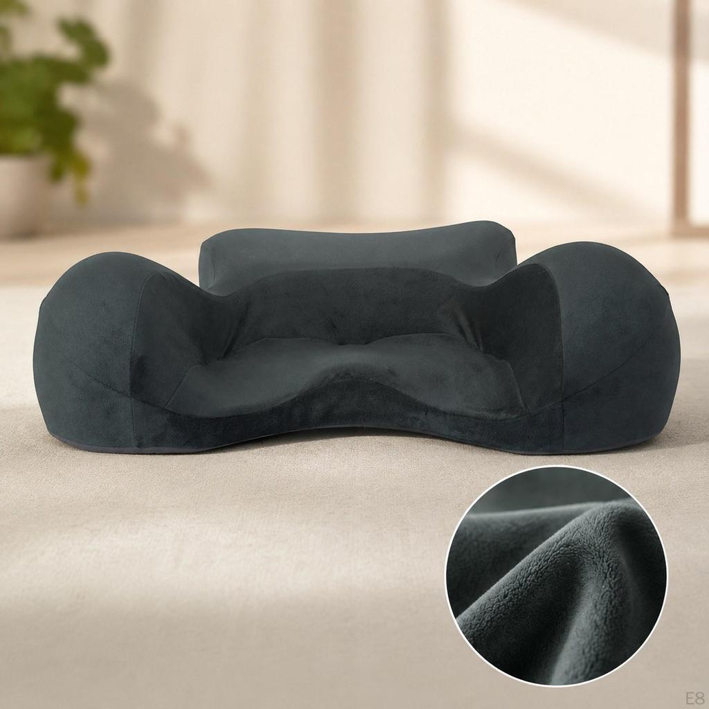 Ergonomisches Meditationskissen mit rutschfester Unterseite Abnehmbarer Samtbezug Atmungsaktiver Memory-Schaum