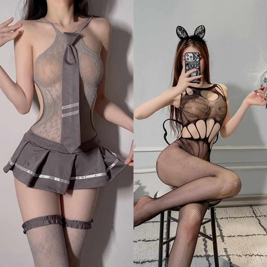 Sexy Underwear Uniform Temptation Pure Lust Hot Cos Sexy Stockings Suit Mood Small Chest Senior Female Qqny