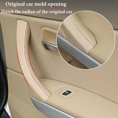 Black/Carbon/Beige/Gray For BMW 3 Series E90 E91 316 318 320 325 328 Inner Handle Interior Door Panel Pull Trim