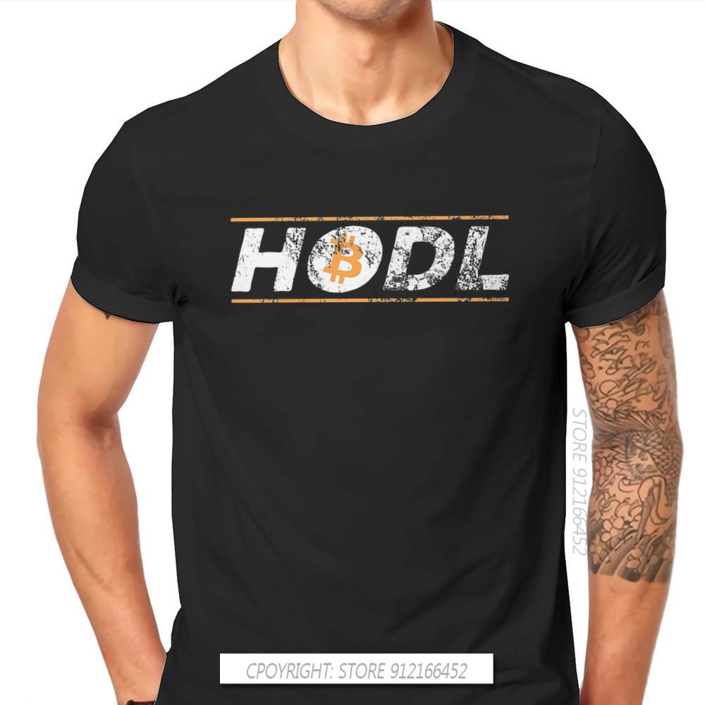 

Bitcoin Art Vintage HODL BTC Tshirt High Quality Graphic Men Classic Men Streetwear Pure Cotton Harajuku T Shirt - Men s Summ... S разноцветный