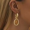 Modern Fashion Heart Shaped Earrings With Gold Plating Women For