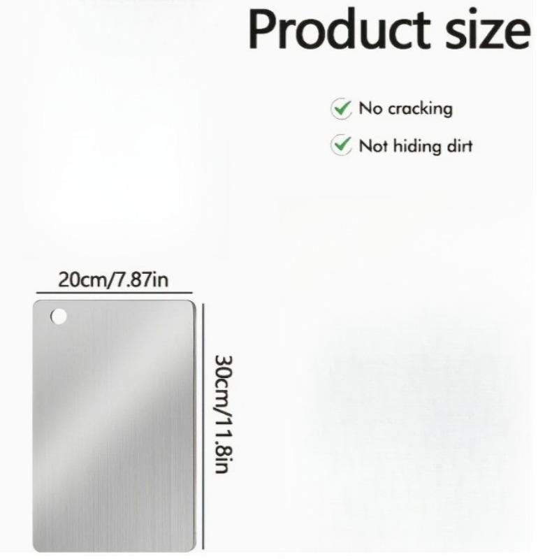 

1PC stainless steel chopping board mildew-proof and fishy household kitchen thickened rolling surface cutting double-sided cutting board cutting board