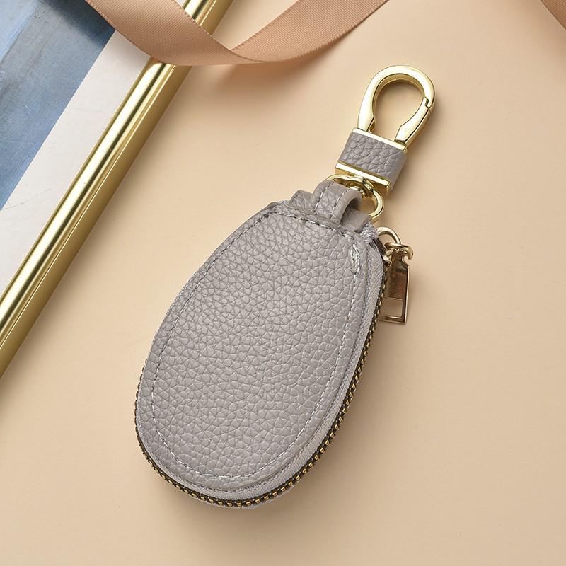 

High-End Multifunctional Car and Home Key Case - Unisex, Large Capacity with Zipper