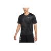 Nike Quick-Dry Breathable Printed Round Neck Short Sleeve T-Shirt Men Tops Black DD5320-045