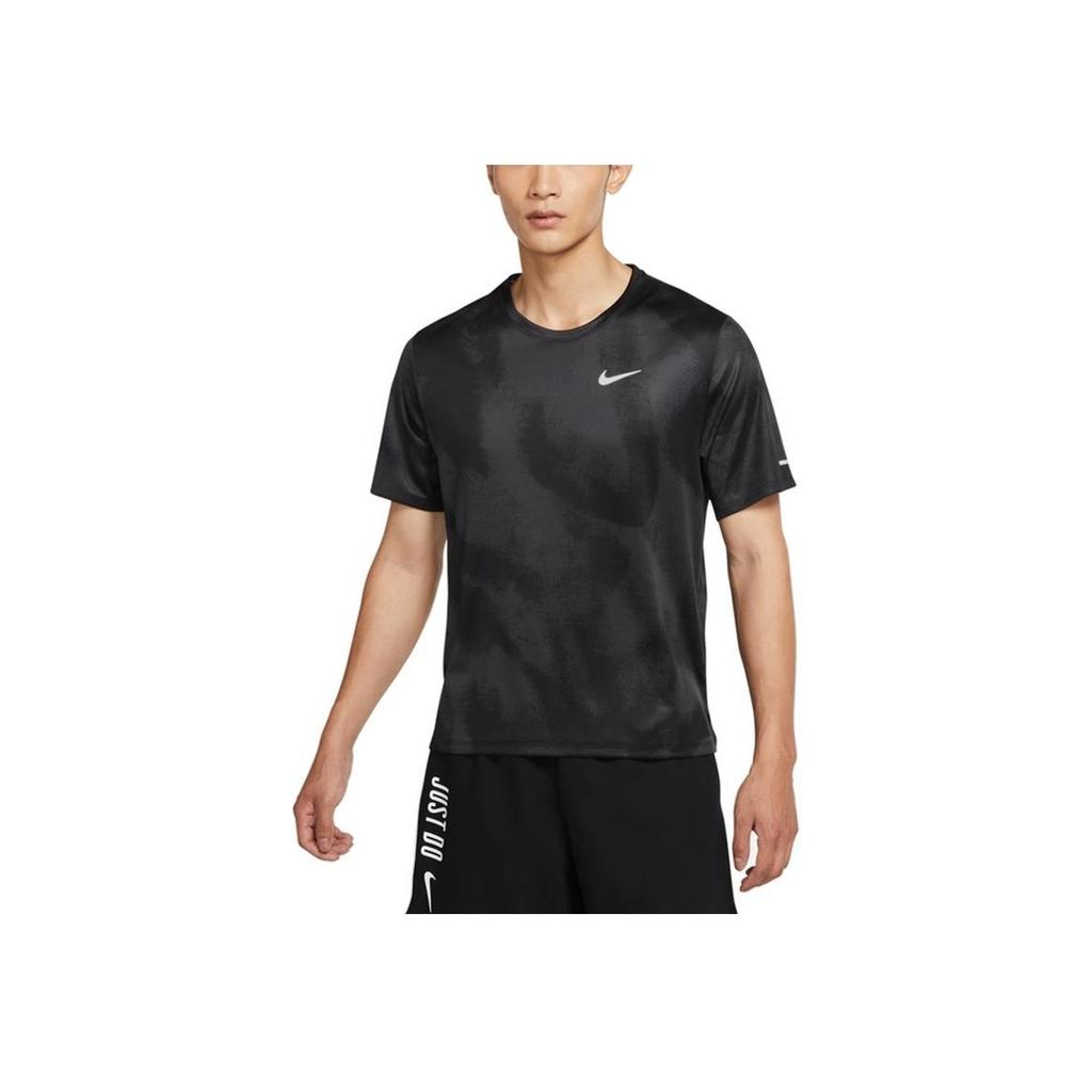 Nike Quick-Dry Breathable Printed Round Neck Short Sleeve T-Shirt Men Tops Black DD5320-045