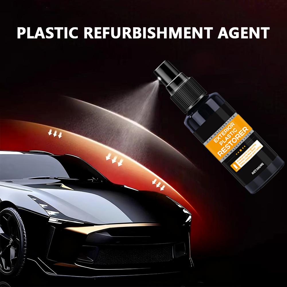 Car Plastic Restorer Back To Black More Gloss Car Cleaning Products Plastic Restore Auto Polish And Repair Coating Renovator