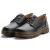 Retro Casual British Style Spring and Autumn Beef Tendon Black New Commuter Comfortable Mother Thick Bottom