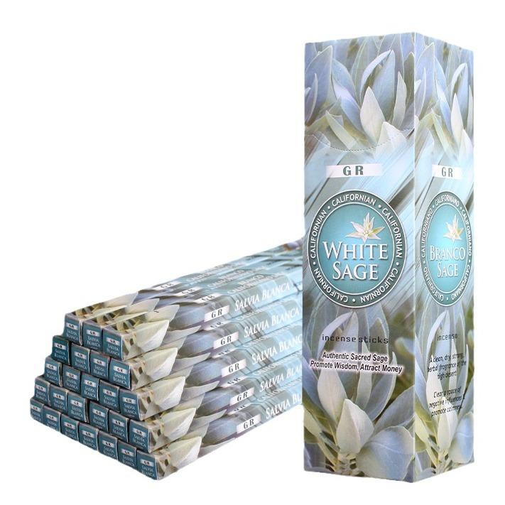Incense, White Sage Large Box Aromatherapy Incense Thread Incense