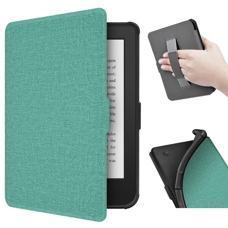 Case for 6" 2024 Clara Color Ereader Fabric Sleeve Cover with Hand Straps/Auto Sleep/Wake with Hand Strap Case