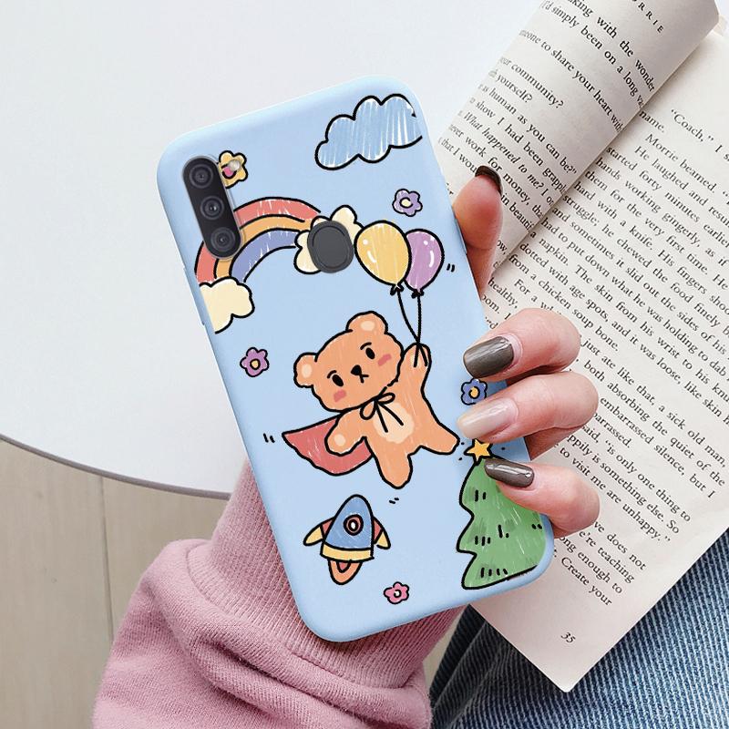 Soft Case For Samsung Galaxy A11 M11 Phone Cover Cute Flowers Butterfly Fundas TPU Coque For Samsung A11 A 11 M GalaxyA11 Bumper