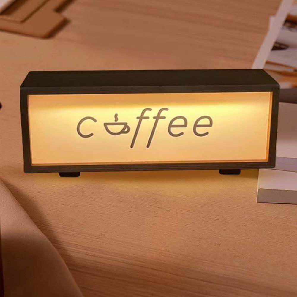 Glowing Effect Sleeping Lamp USB Desktop Ornament Lamp Toilet Wooden Acrylic Night Light  Kids Room