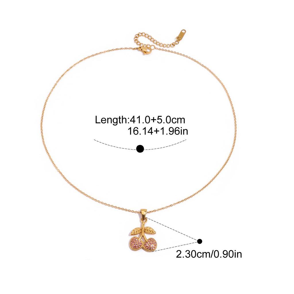 Yori Trendy Stainless Steel Chain Necklace for Women Golden 18K Plated Stainless Steel Fashion Holiday Jewelry Gift