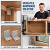 2pcs Sturdy L Shape Corner Brackets Right Angle Aluminum Profile Connector  Cabinet Frame