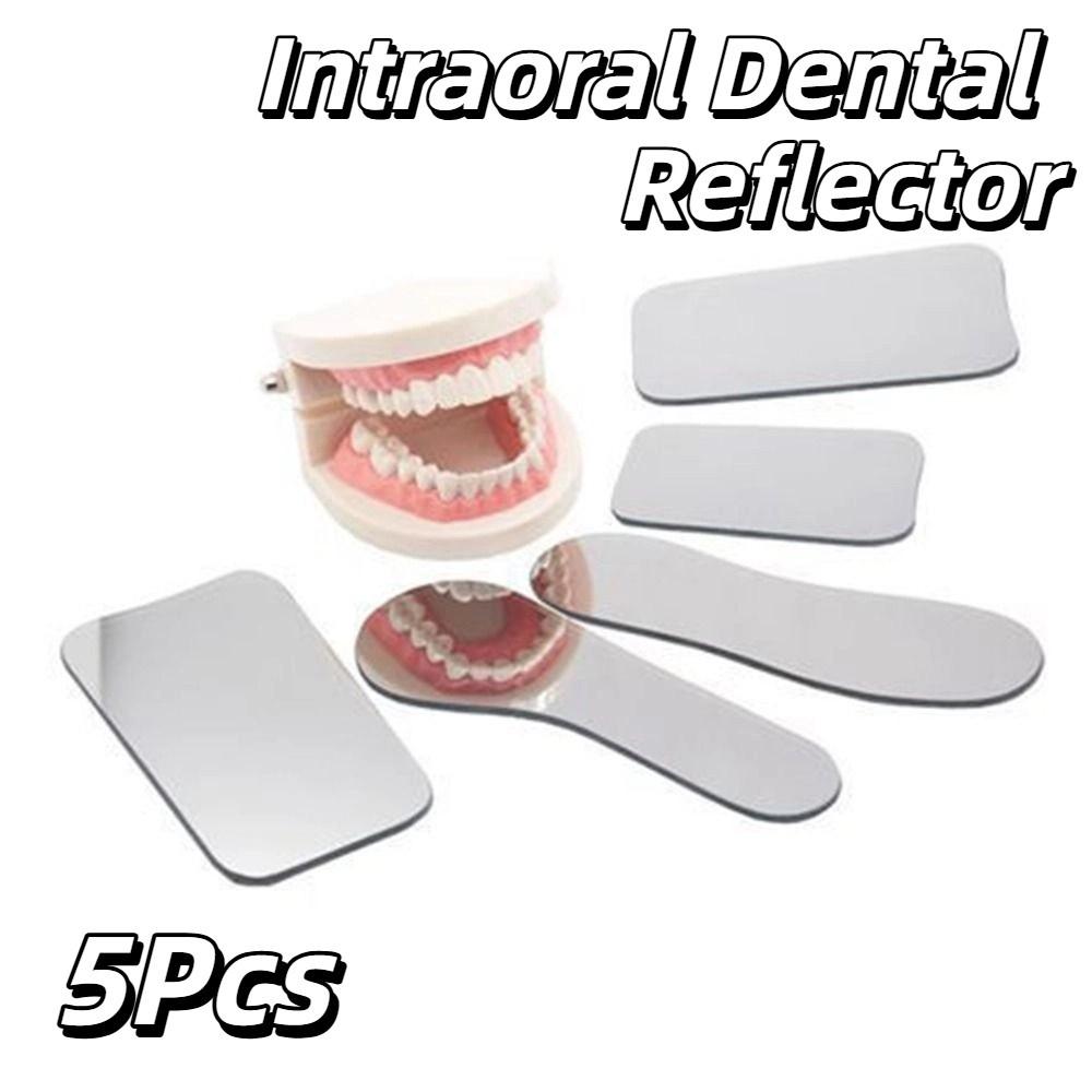 5Pcs/set Glass Intraoral Dental Reflector Double-Sided Mirror Intra Oral Reflector Dentistry