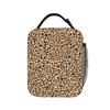 Leopard Print Lunch Bag Portable Lunch Box Men School Print Cooler Bag Aesthetic Oxford Thermal Lunch Bags