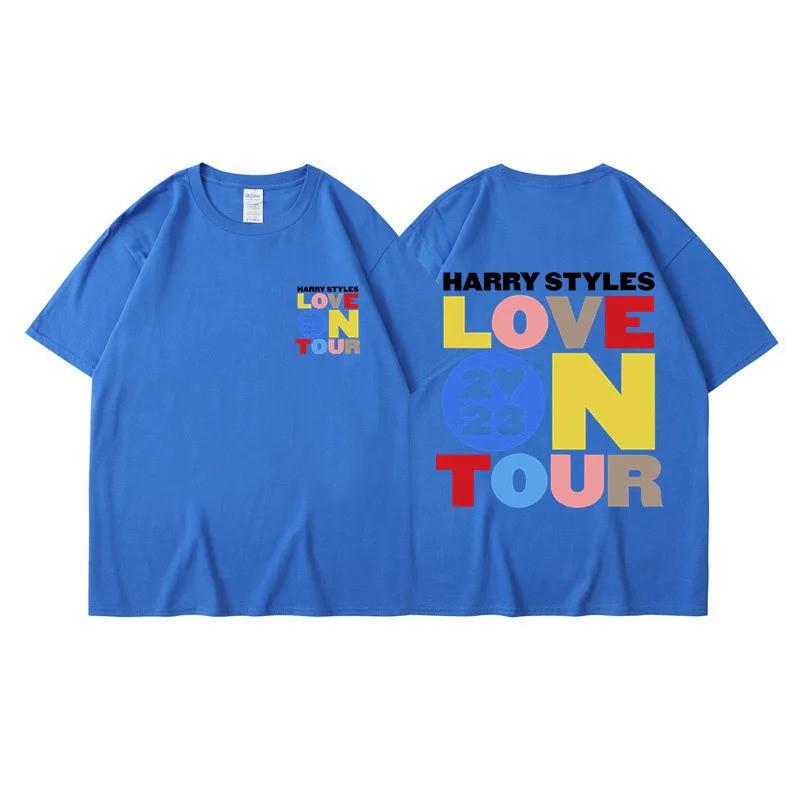 Harry Styles Love on Tour Summer Mens 100 Cotton Tshirt Y2K HipHop Street Casual Fashion Mens Short Sleeve Tshirt Unisex