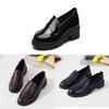 Womens Loafer Sneakers With Low Block Heel For Casual Daily Wear