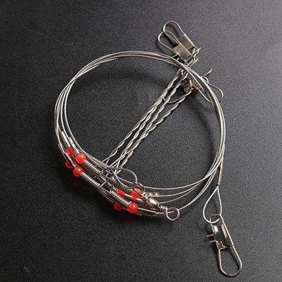 Fishing Rig Non-Deformed Strong Pull Sea Fishing Stainless Steel Fishing Tackle Accessories Wire Trace Leader Rig for Outdoor