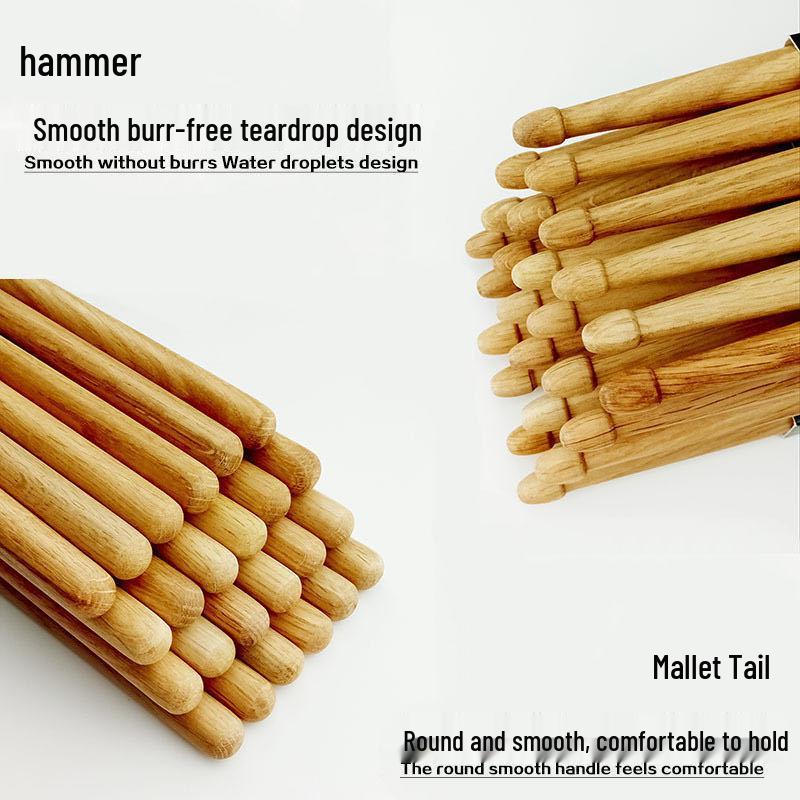 5A Oak & 7A Maple Walnut Beginner Jazz Drumsticks