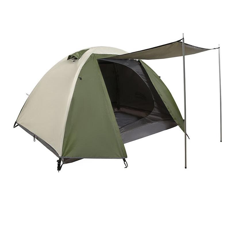 Outdoor Double-Layer Manual Camping Tent 2-Person