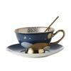 British Style High-grade Exquisite Gilded Bone Porcelain Coffee Cup Palace Style Tea Cups Household Kitchen Utensils 220ml