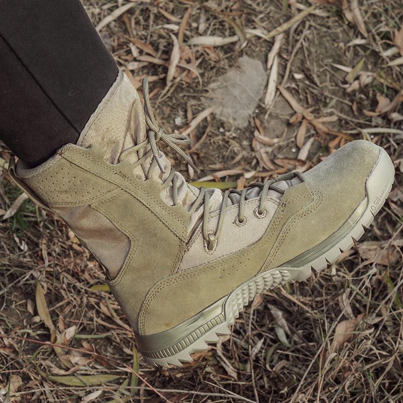 Fashion 2024 New High Top Combat Boots Green Desert Brown Boot Lightweight Training Boots Hiking Boots Man Tactical Boots