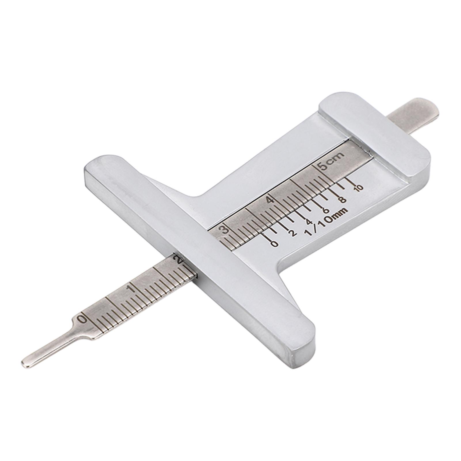 

0 to 50mm Tire Thread Depth Gauge Stainless Steel Portable Depth Meter for Car Motorcycle