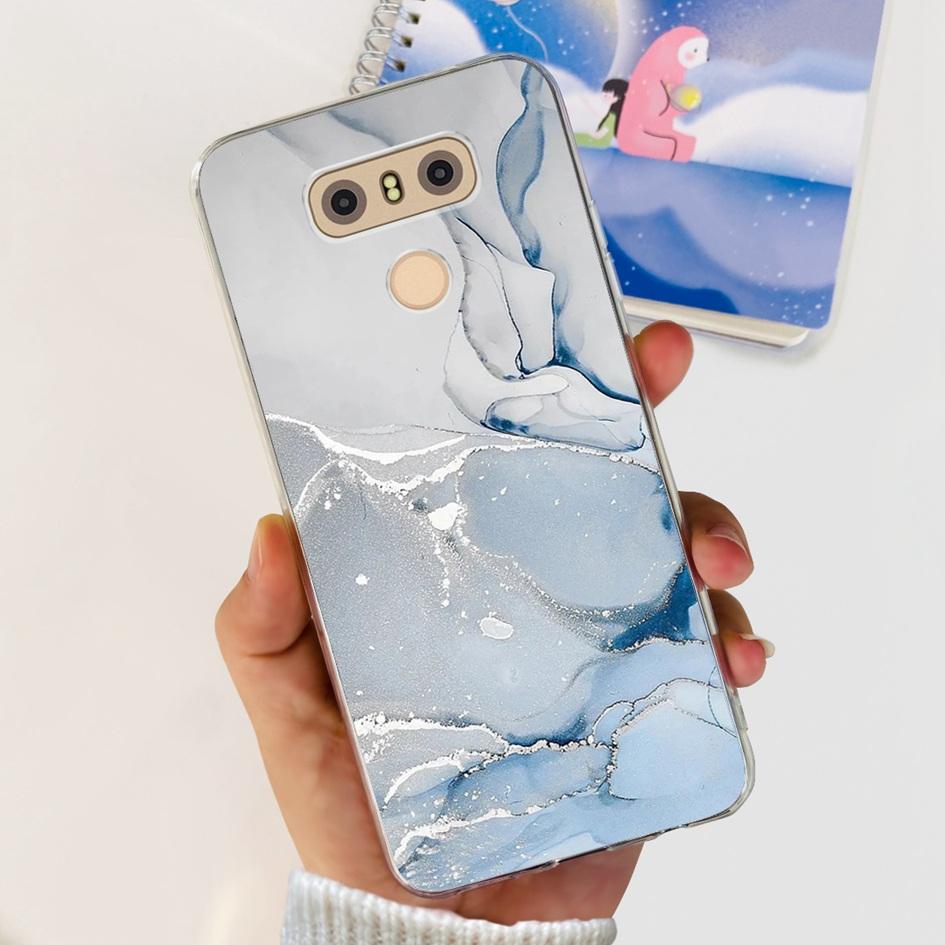 For LG G6 Plus Case LGM-G600K Phone Cases Popular Flower Soft Silicone Clear Protective Shell For LG G6 G 6 LG6 LGG6+ Back Cover