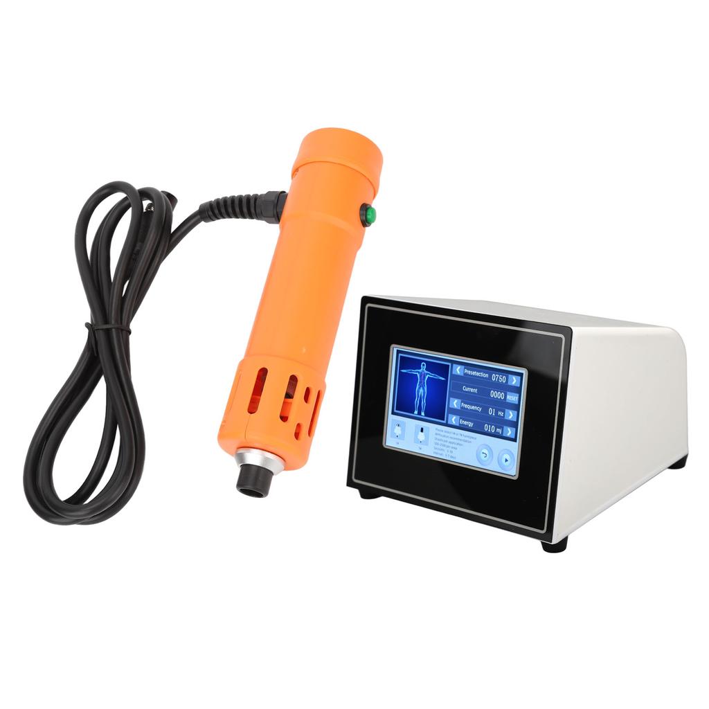 Extracorporeal Shockwave Therapy Machine Soreness Relief ED Treatment Shockwave Machine 100‑240V Orange EU Plug