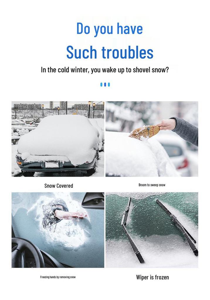 Thickened Anti-Frost Windshield Sun Shade & Snow Cover