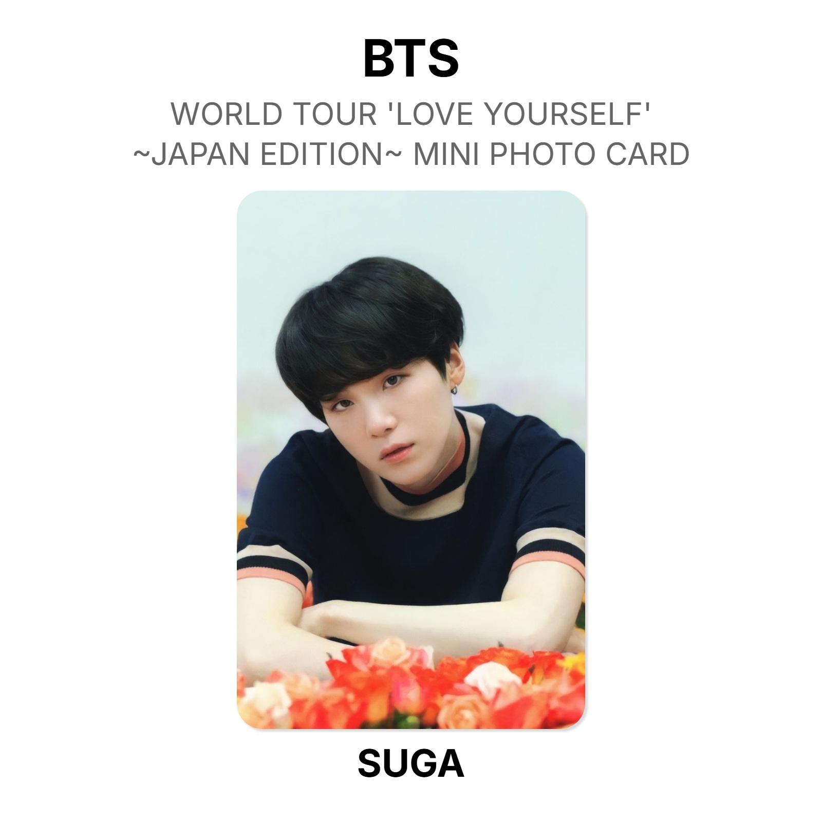 BTS WORLD TOUR LOVE YOURSELF ~JAPAN EDITION~ MINI PHOTO CARD Official Photocard SUGA 02