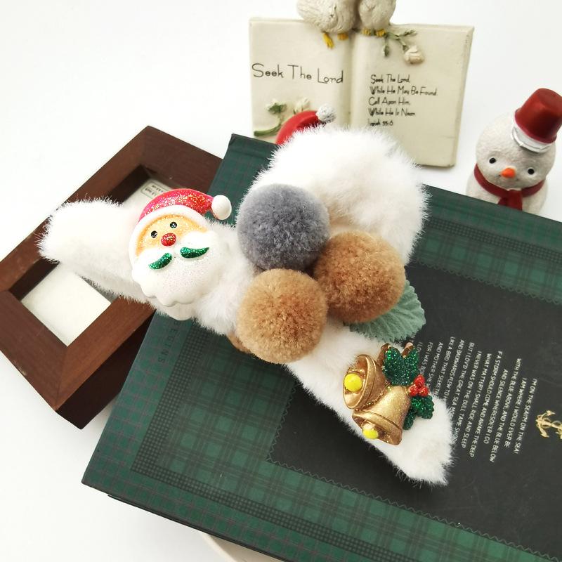 

Large Christmas Plush Claw Clip: Santa, Tree & Reindeer Hair Accessory