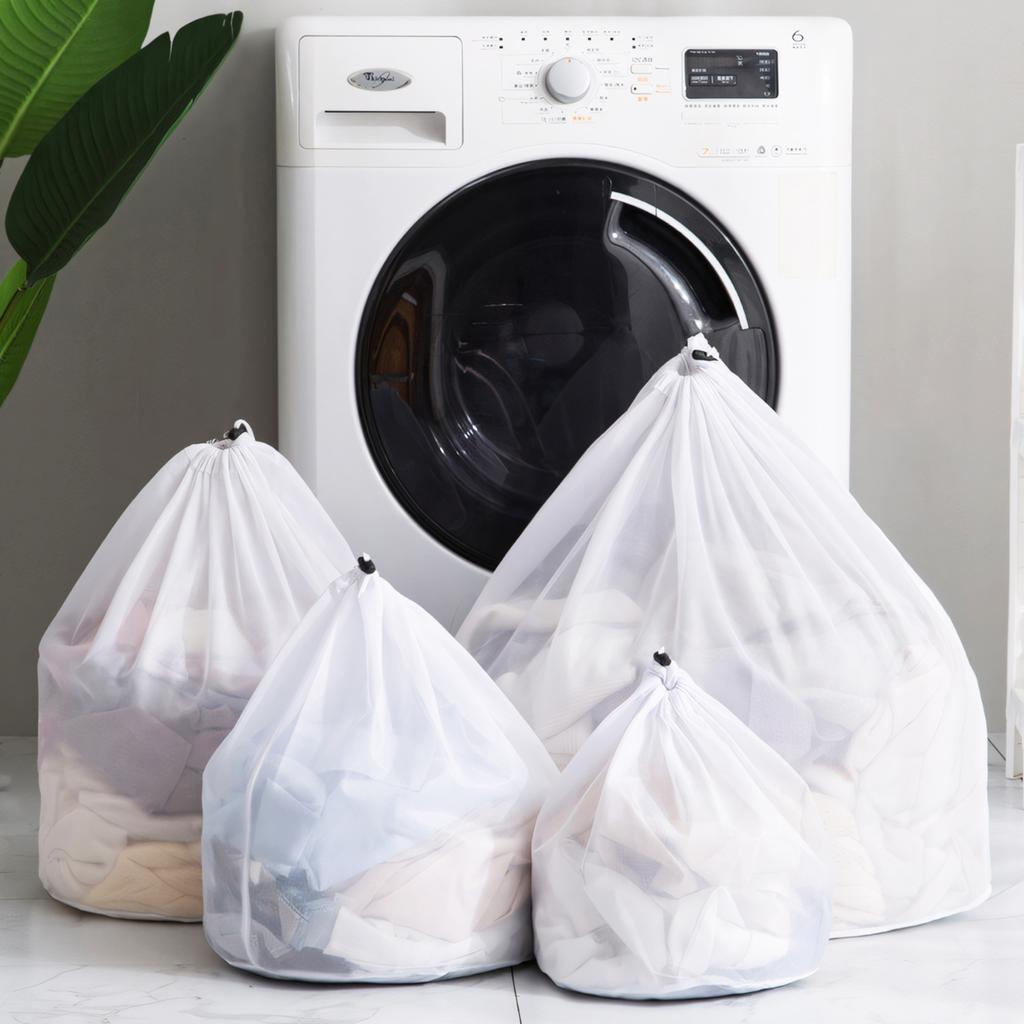 Mesh Laundry Bag - Machine Washable, Travel and Laundry Use, with Drawstring Closure for Blouses, Hosiery, and Underwear